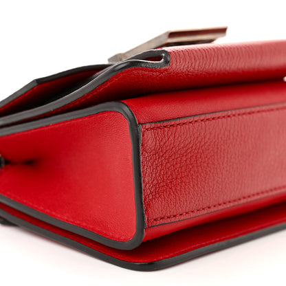 Givenchy Goatskin Mini GV3 Shoulder Bag Bright Red 8 of 9