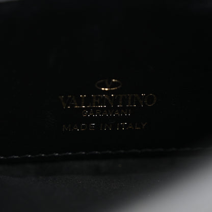 Valentino Garavani Vitello Medium Rockstud Envelope Flat Wristlet Pouch Black 6 of 10