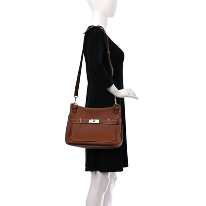 Hermes Taurillon Clemence Jypsiere 31 Gold 2 of 8