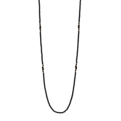 David Yurman 18K Yellow Gold Hematine Black Onyx Cable Berries Tweejoux Necklace 36" 1 of 6