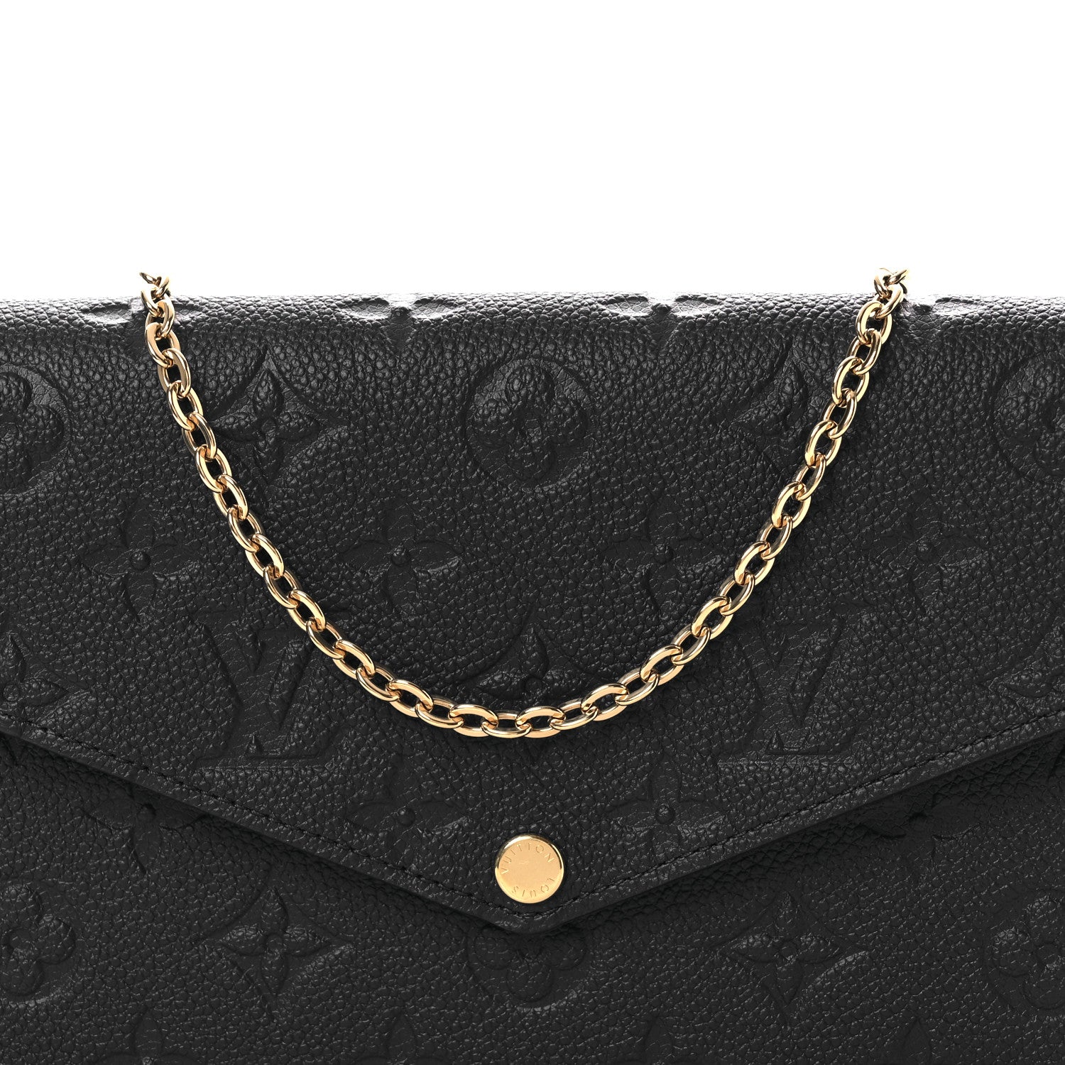 Louis Vuitton Empreinte Pochette Felicie Chain Wallet Navy 8 of 11