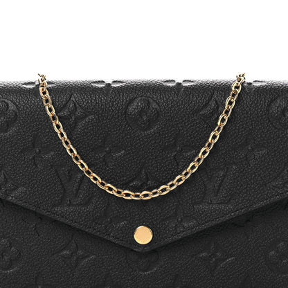 Louis Vuitton Empreinte Pochette Felicie Chain Wallet Navy 8 of 11