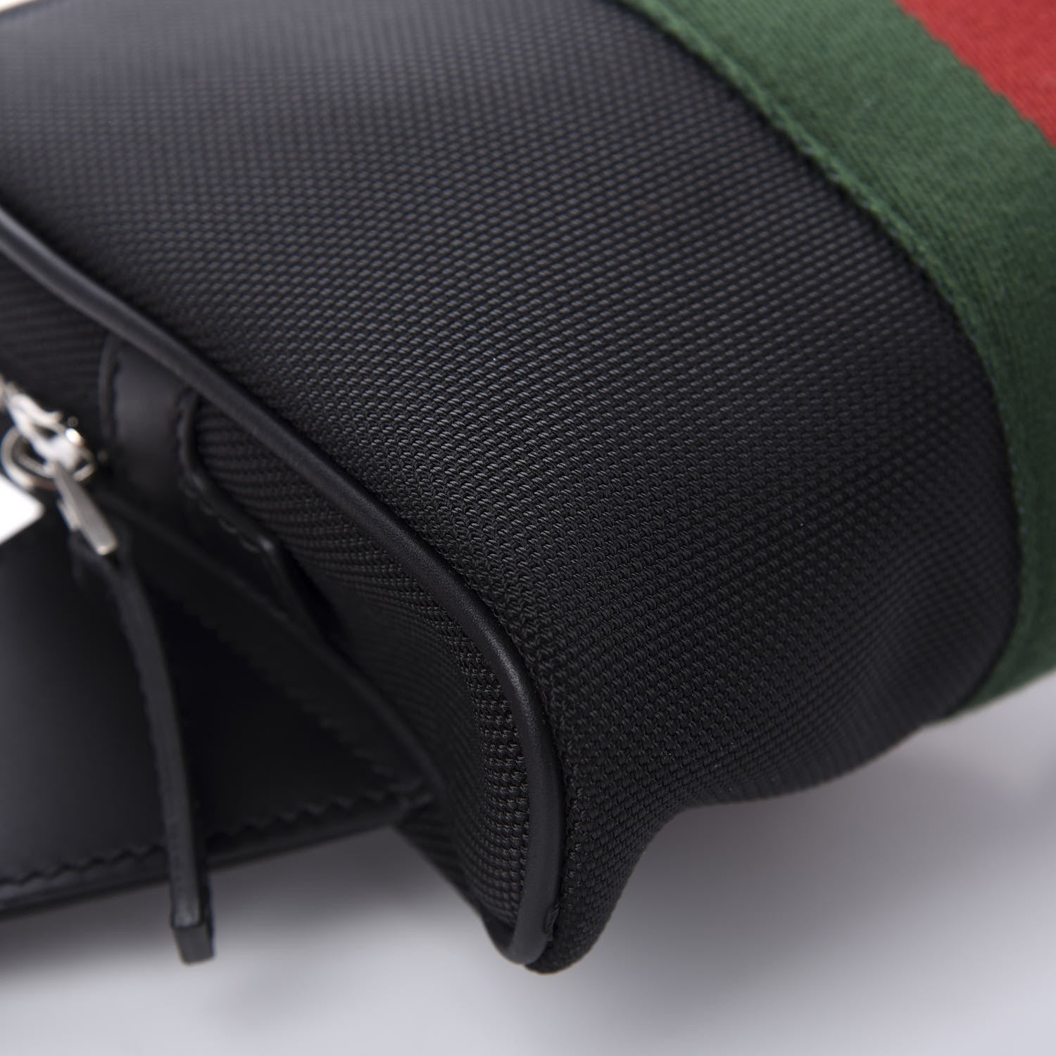 Gucci Canvas Web Slim Belt Bag Black 6 of 10