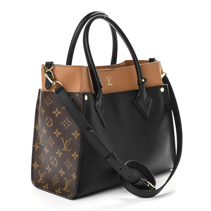 Louis Vuitton Calfskin Monogram On My Side Black 3 of 9