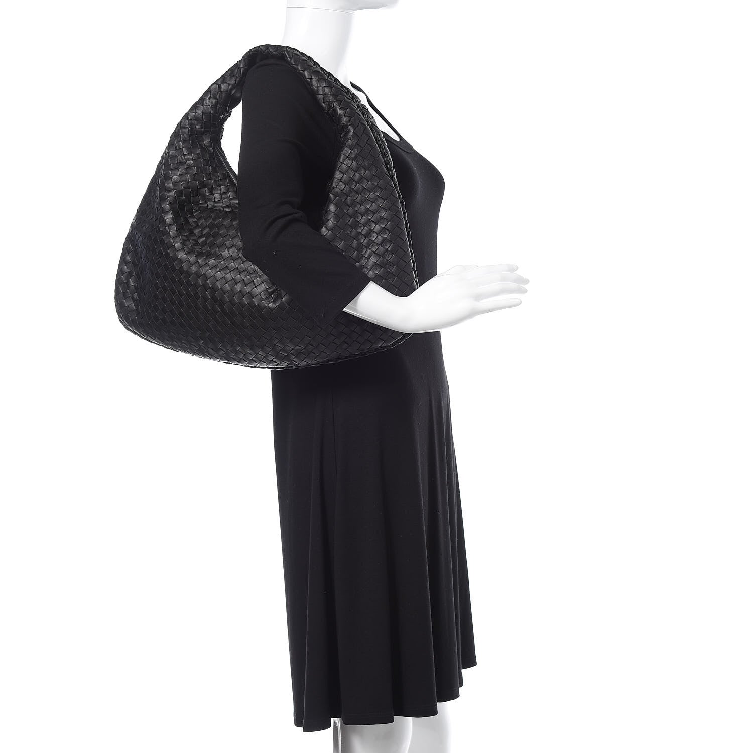 Bottega Veneta Nappa Intrecciato Large Veneta Hobo Black 2 of 8