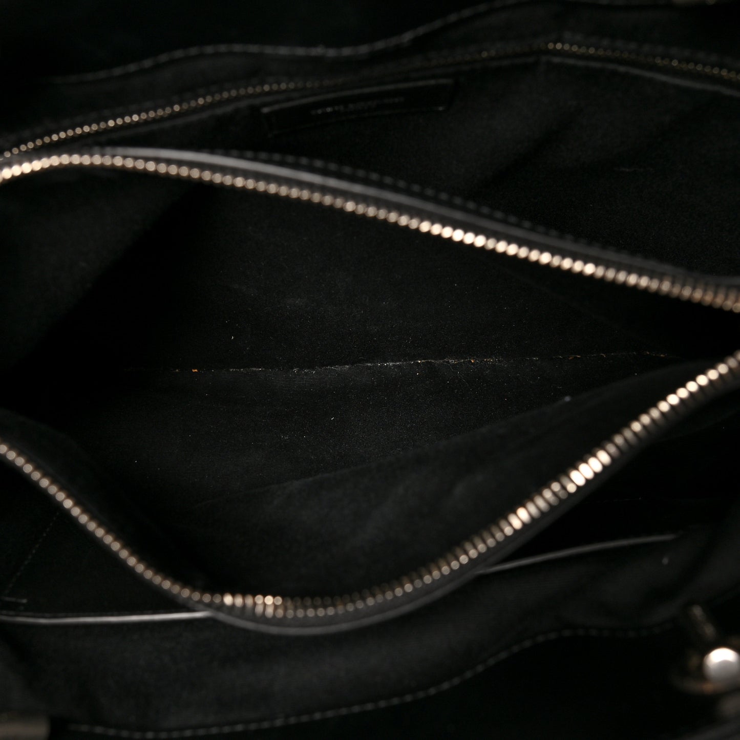 Calfskin Y Quilted Monogram Large Loulou Shopper Black