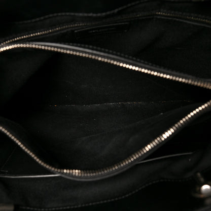Saint Laurent Calfskin Y Quilted Monogram Large Loulou Shopper Black 7 of 16
