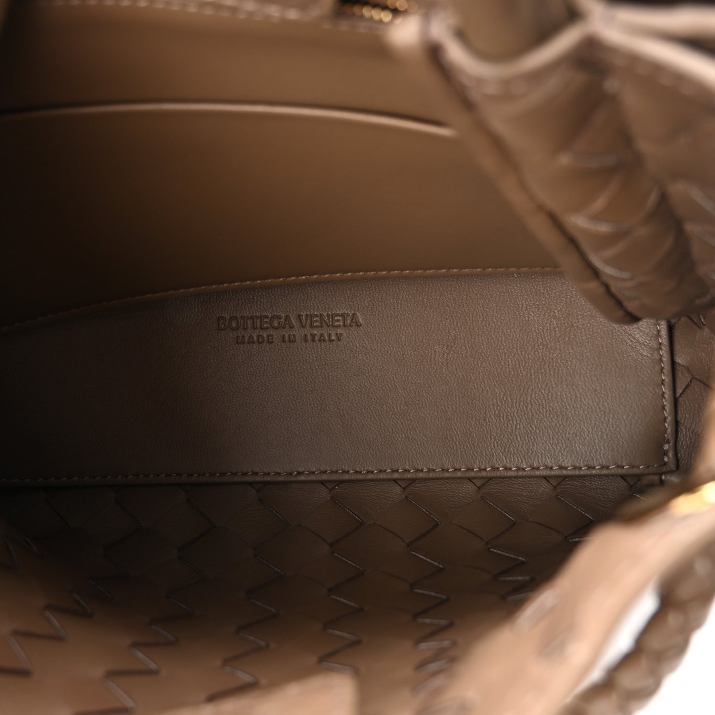 Nappa Intrecciato Small Andiamo Shoulder Bag Pinecone