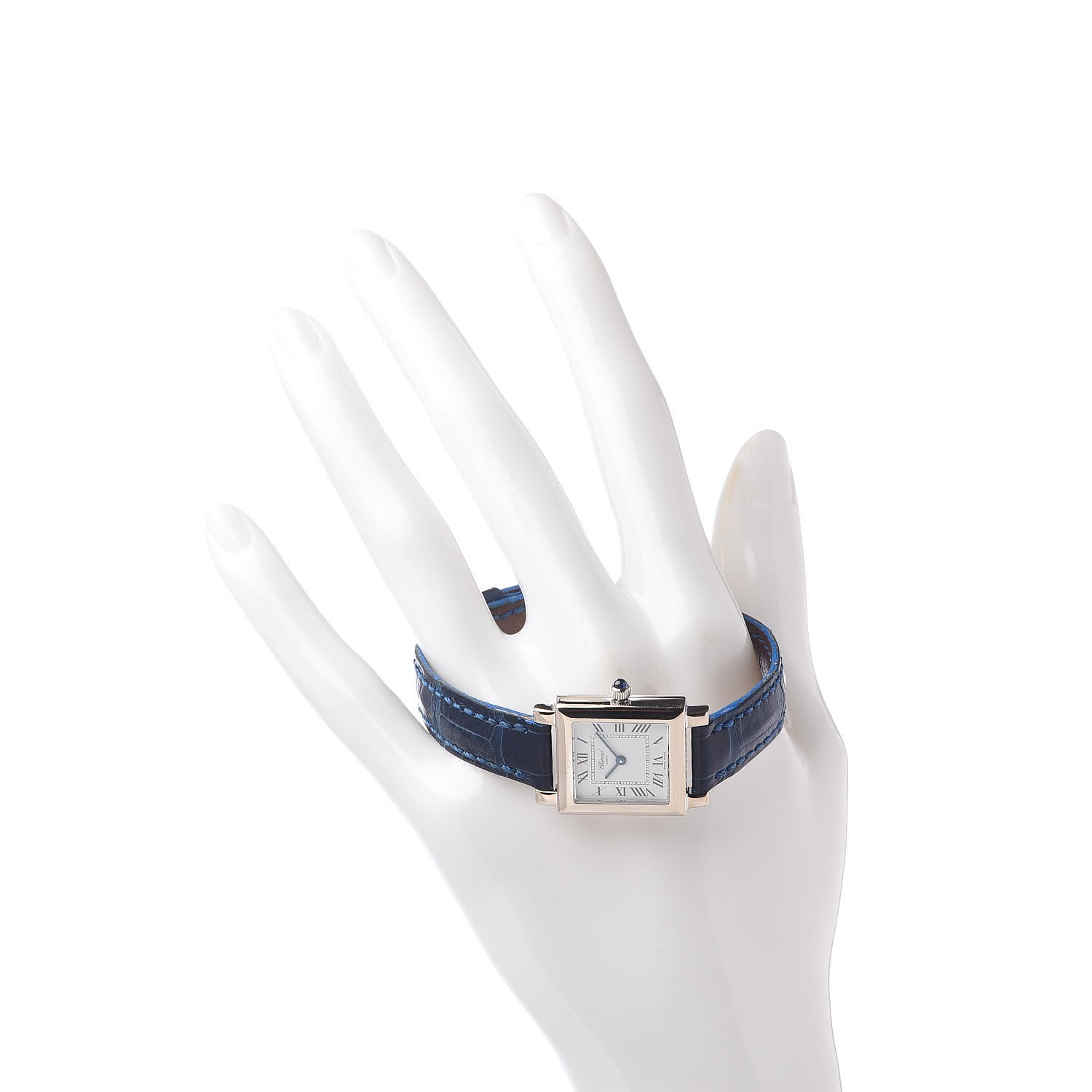 Chopard 18K White Gold Alligator 22mm Classique Quartz Watch 2 of 7