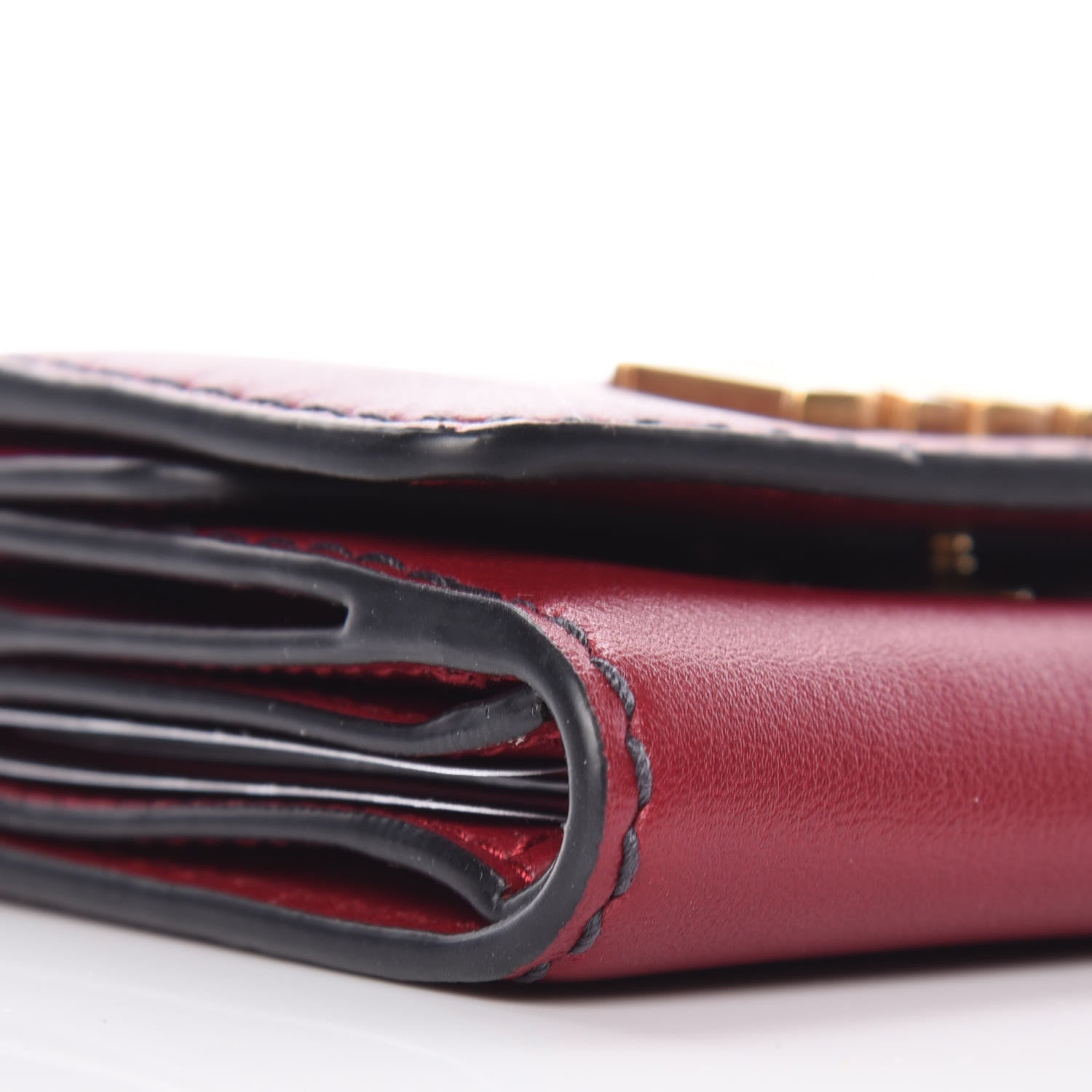 Christian Dior Calfskin Small Dfence Compact Wallet Scarlet 8 of 9