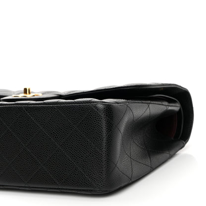 Chanel Caviar Quilted Jumbo Double Flap Black 10 of 10