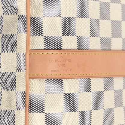 Louis Vuitton Damier Azur Keepall Bandouliere 55 7 of 13