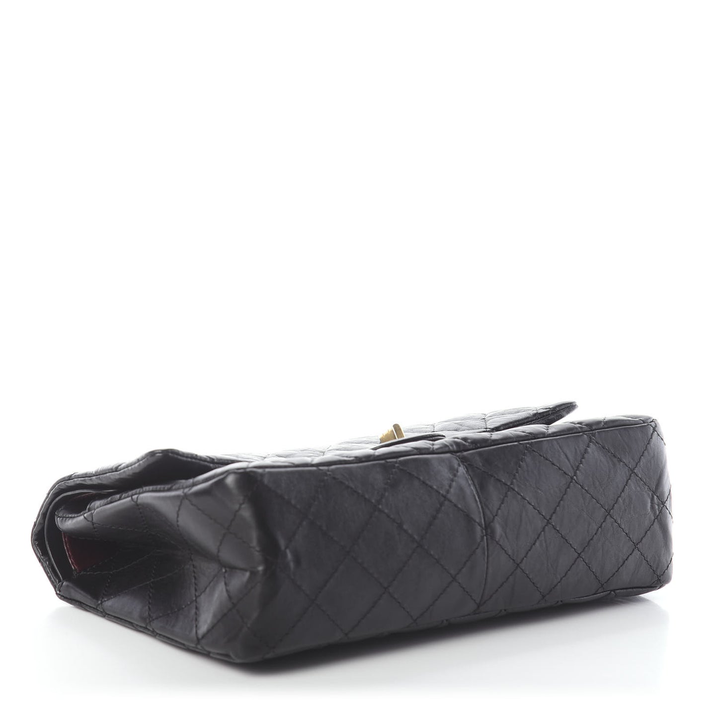 Aged Calfskin Quilted 2.55 Reissue 226 Flap Black
