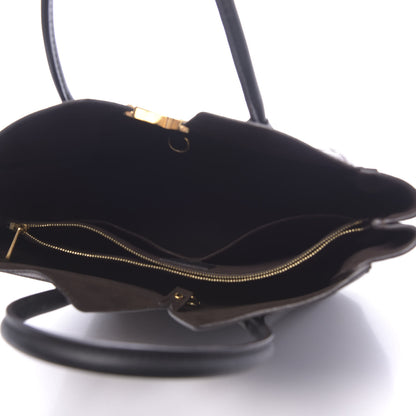 Louis Vuitton Calfskin Monogram Kimono Tote PM Black 4 of 8