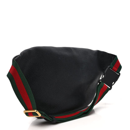 Gucci Grained Calfskin Logo Belt Bag Black 3 of 9