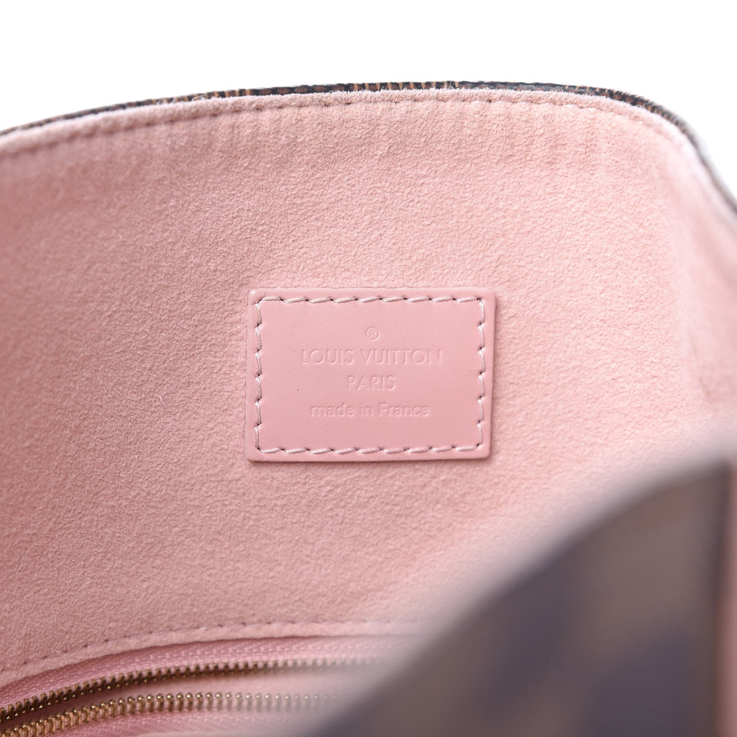 Louis Vuitton Damier Ebene Caissa Hobo Rose Ballerine 8 of 10