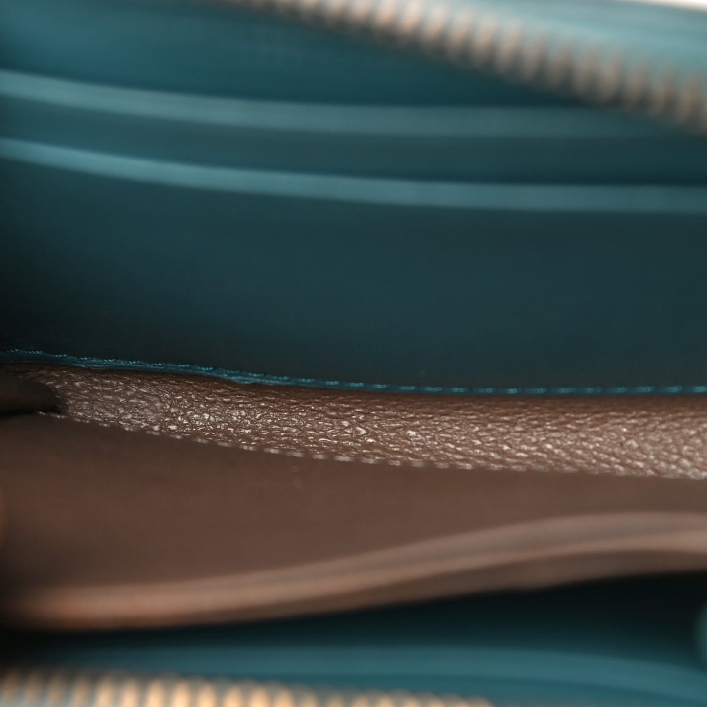 Nappa Intrecciato Zip Around Coin Purse Lagoon