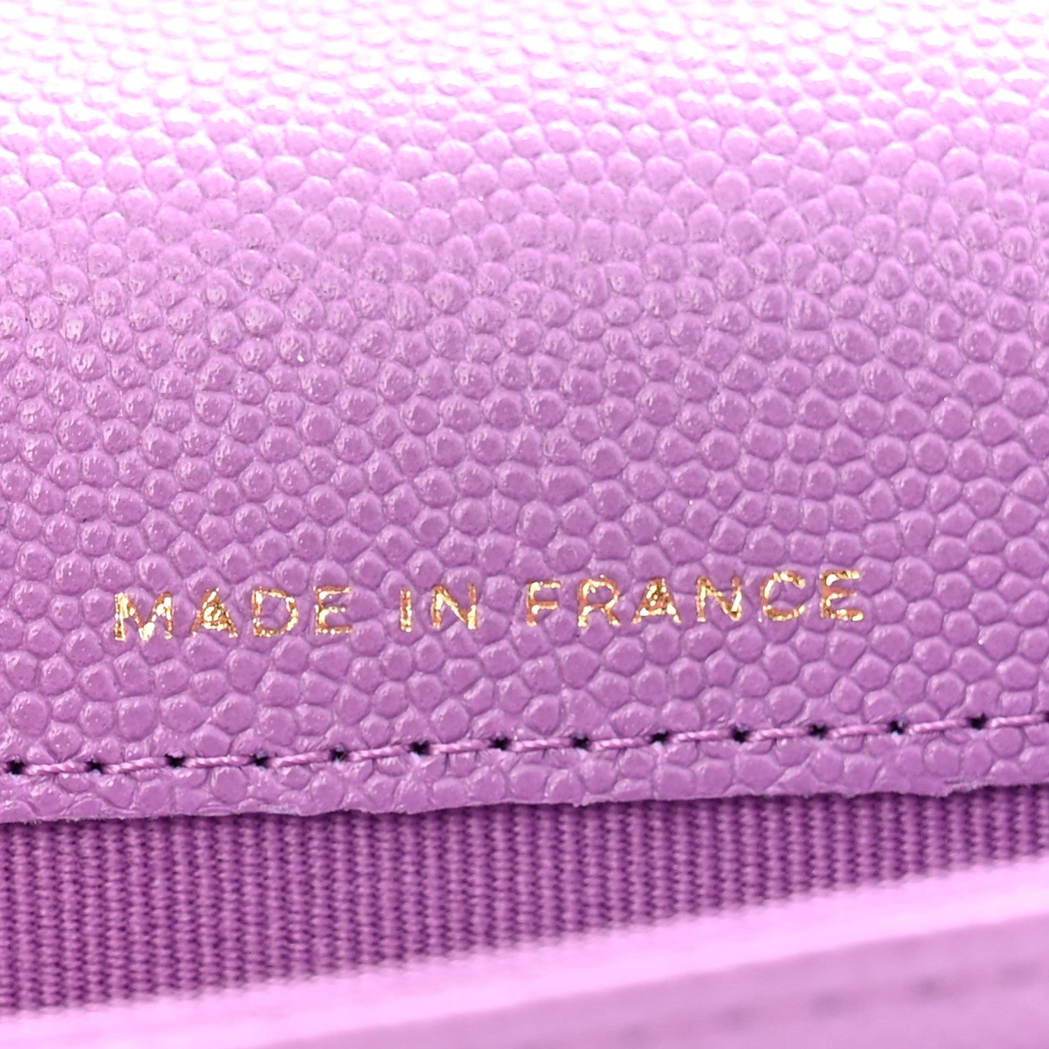 Chanel Caviar Quilted Flap Card Holder Wallet Purple 7 of 9
