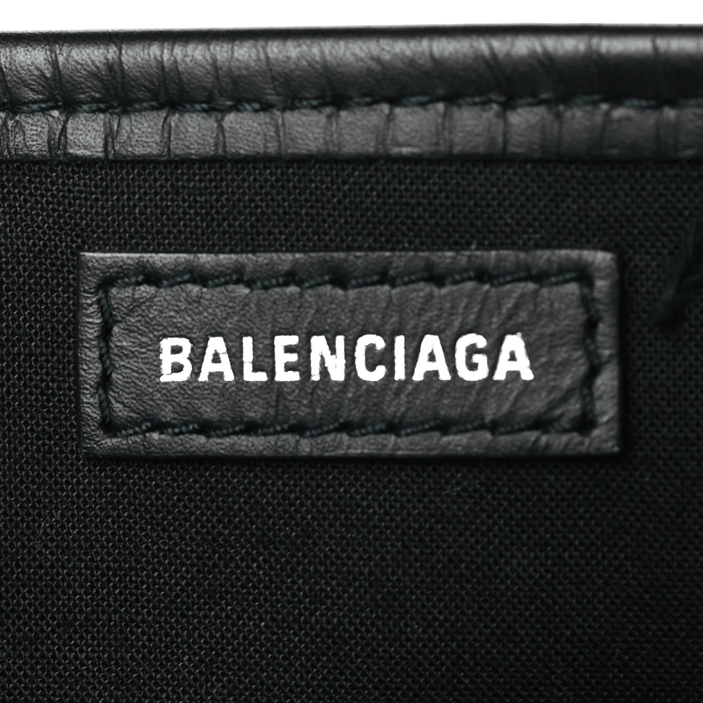 Cotton Canvas Calfskin Navy Cabas XS Natural Black