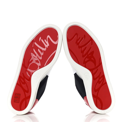 Christian Louboutin Calfskin Elastikid Spikes Womens Donna Sneakers 36.5 White Multicolor 4 of 5