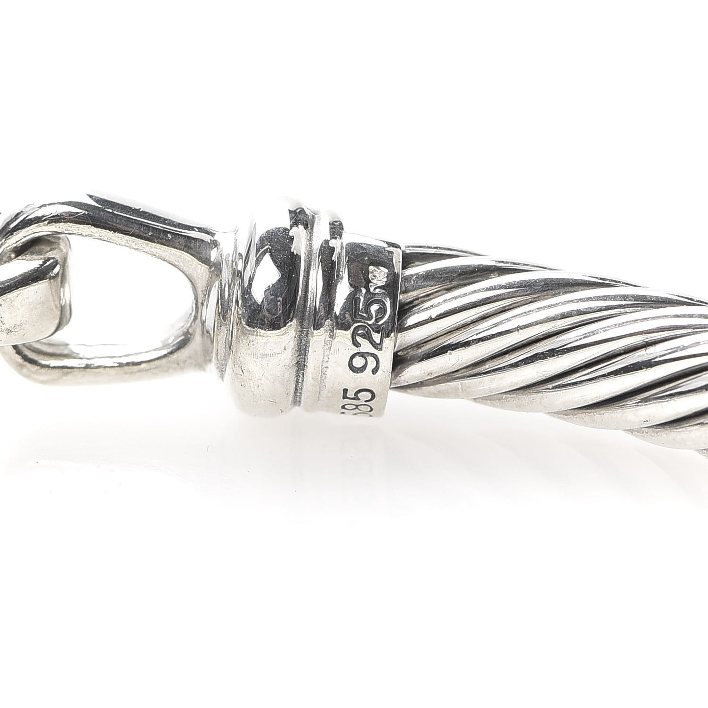 Sterling Silver 14K Yellow Gold 5mm Metro Cable Bracelet