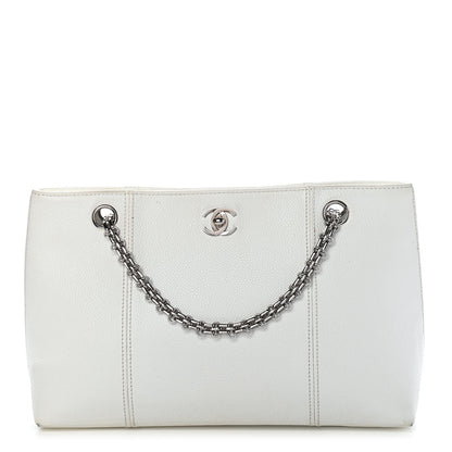Chanel Caviar Shopper Tote White 1 of 11