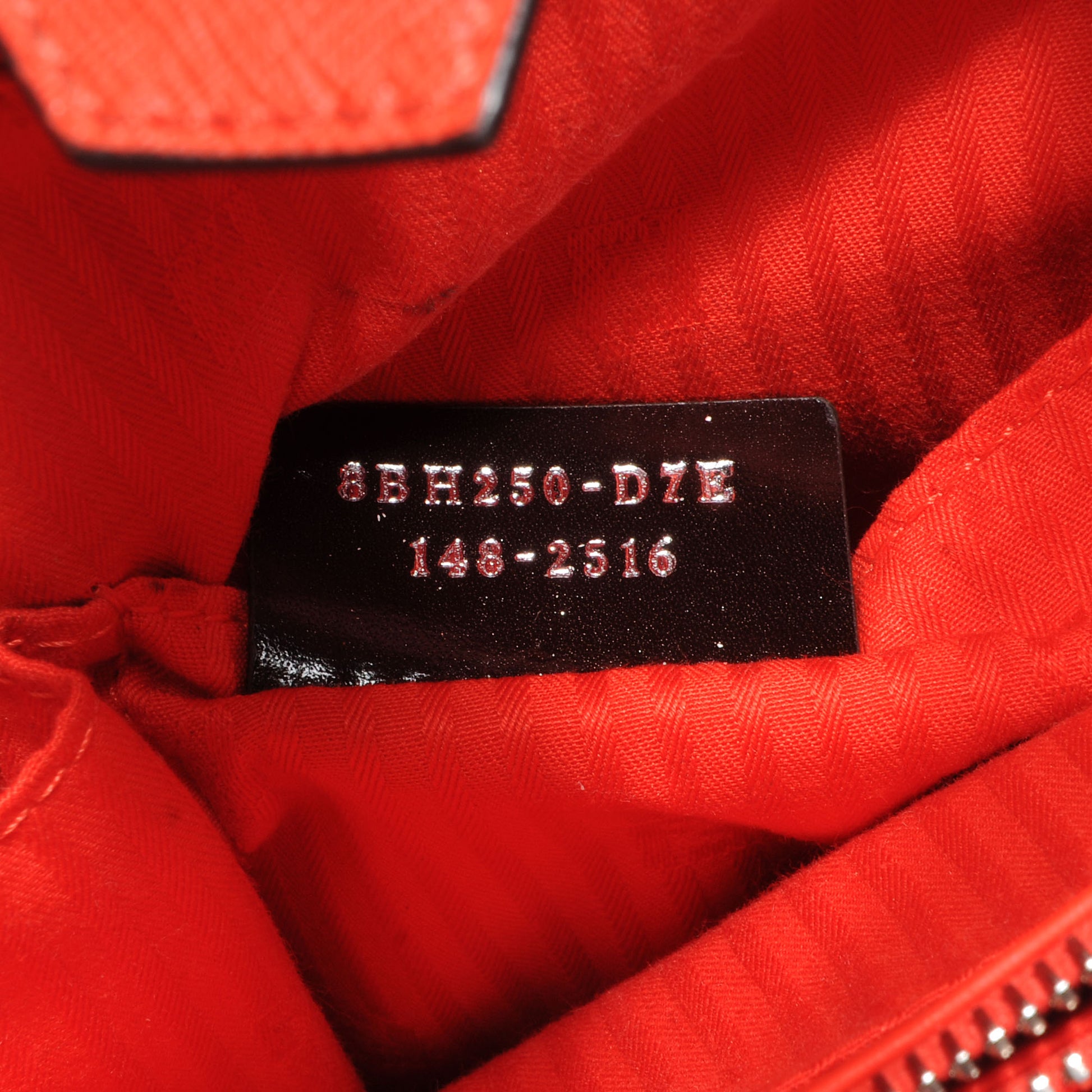 Fendi Textured Calfskin Medium 2Jours Tote Poppy 7 of 9