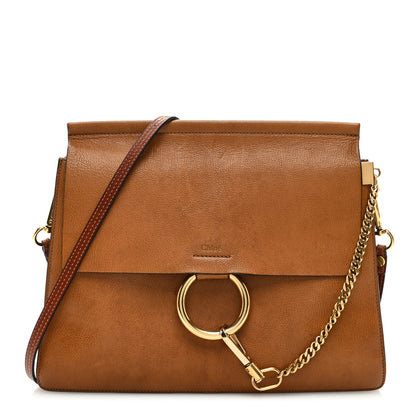 Chloe Goatskin Medium Faye Shoulder Bag Caramel 1 of 10