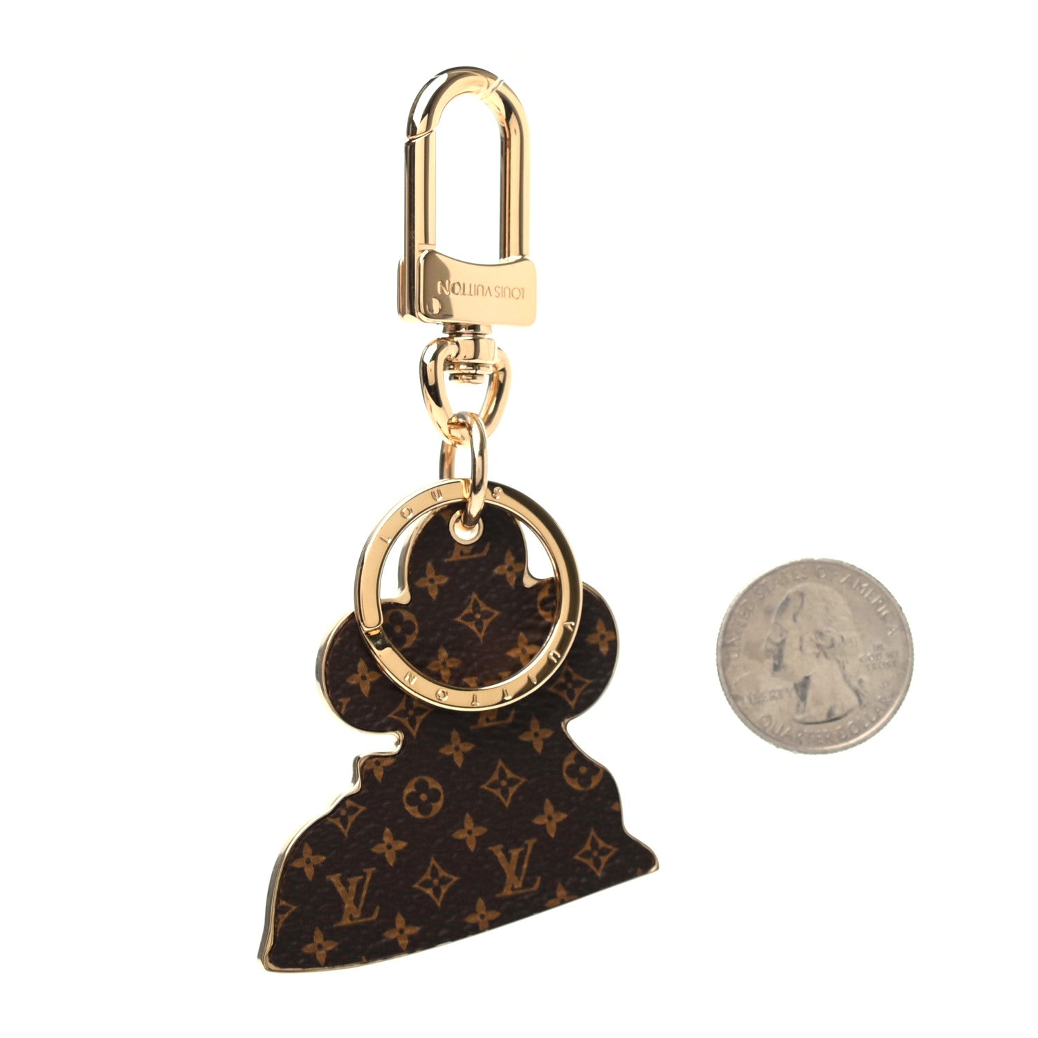 Louis Vuitton Monogram Metal Christmas Vivenne Bag Charm Key Holder 2 of 7