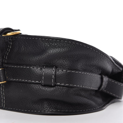 Chloe Calfskin Mini Marcie Round Crossbody Bag Black 7 of 8