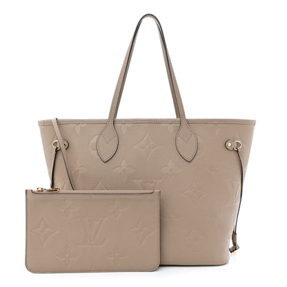 Louis Vuitton Empreinte Monogram Giant Neverfull MM Tourterelle 1 of 11