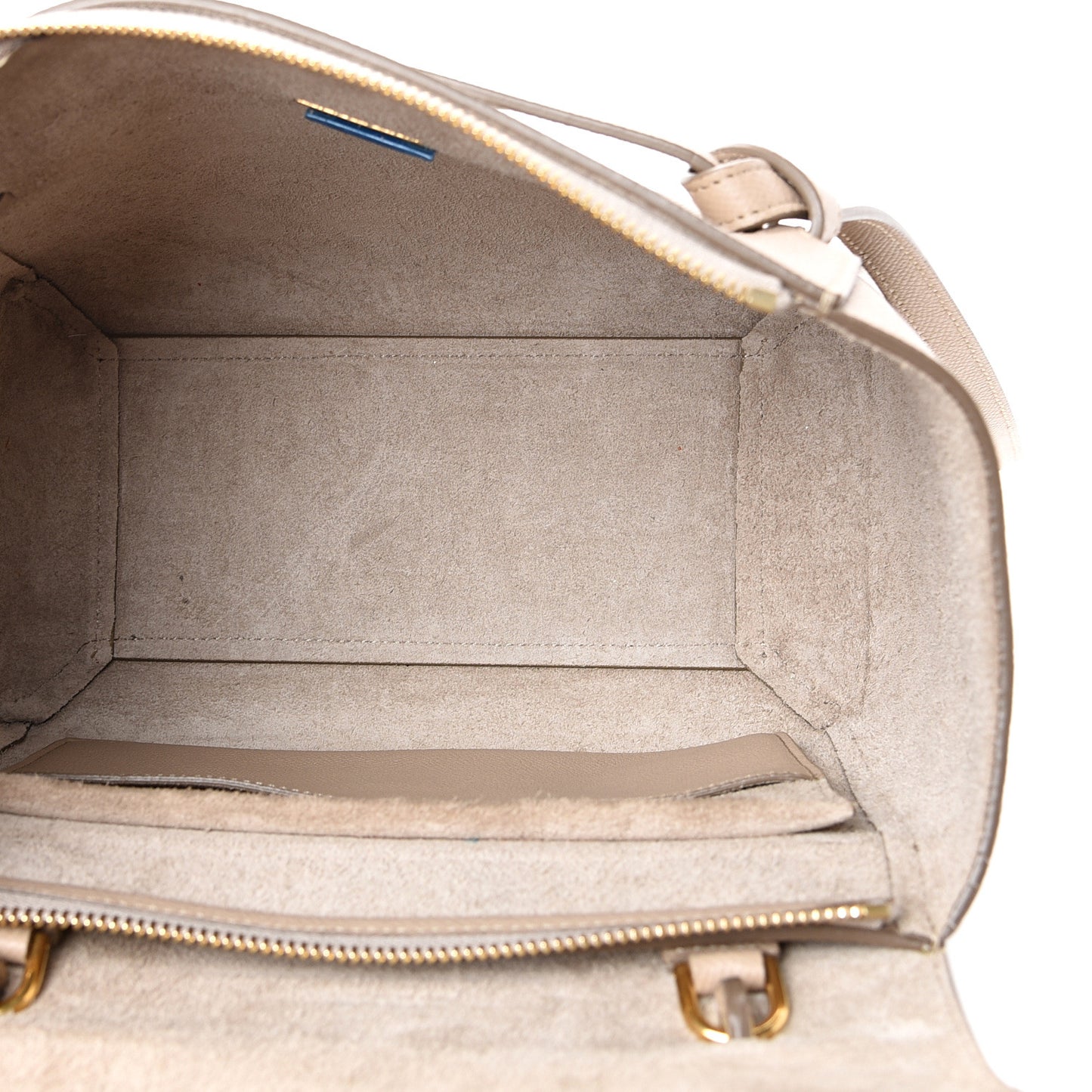 Grained Calfskin Micro Belt Bag Light Taupe