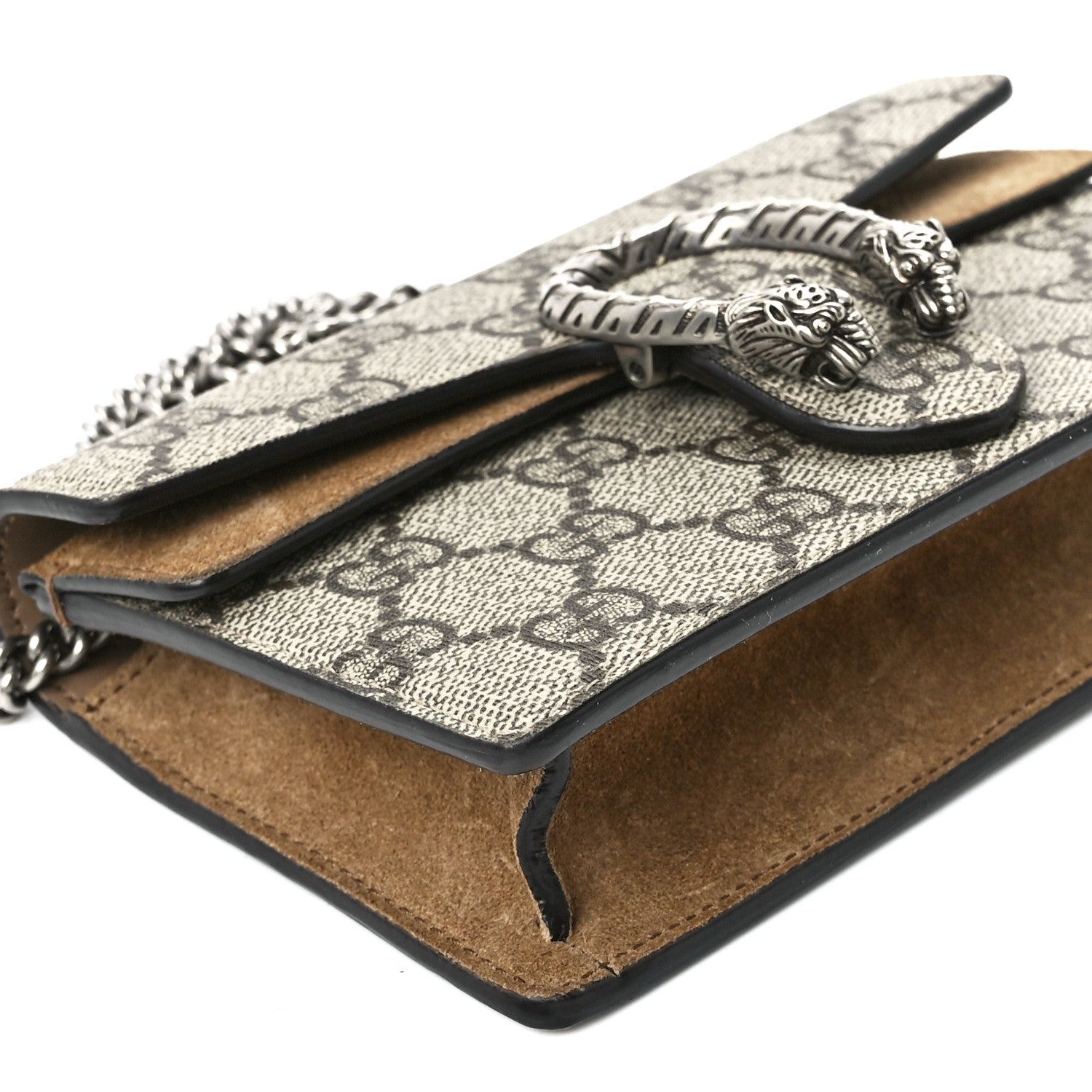 Gucci GG Supreme Monogram Super Mini Dionysus Shoulder Bag Taupe 8 of 10