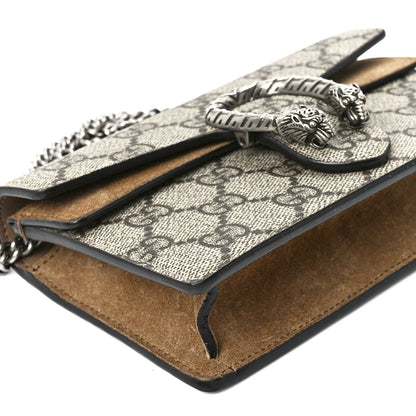 Gucci GG Supreme Monogram Super Mini Dionysus Shoulder Bag Taupe 8 of 10