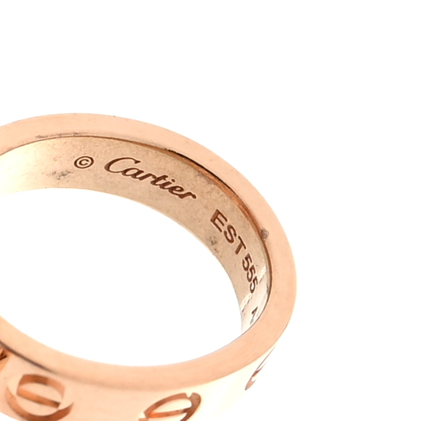 18K Pink Gold Interlocking LOVE Necklace