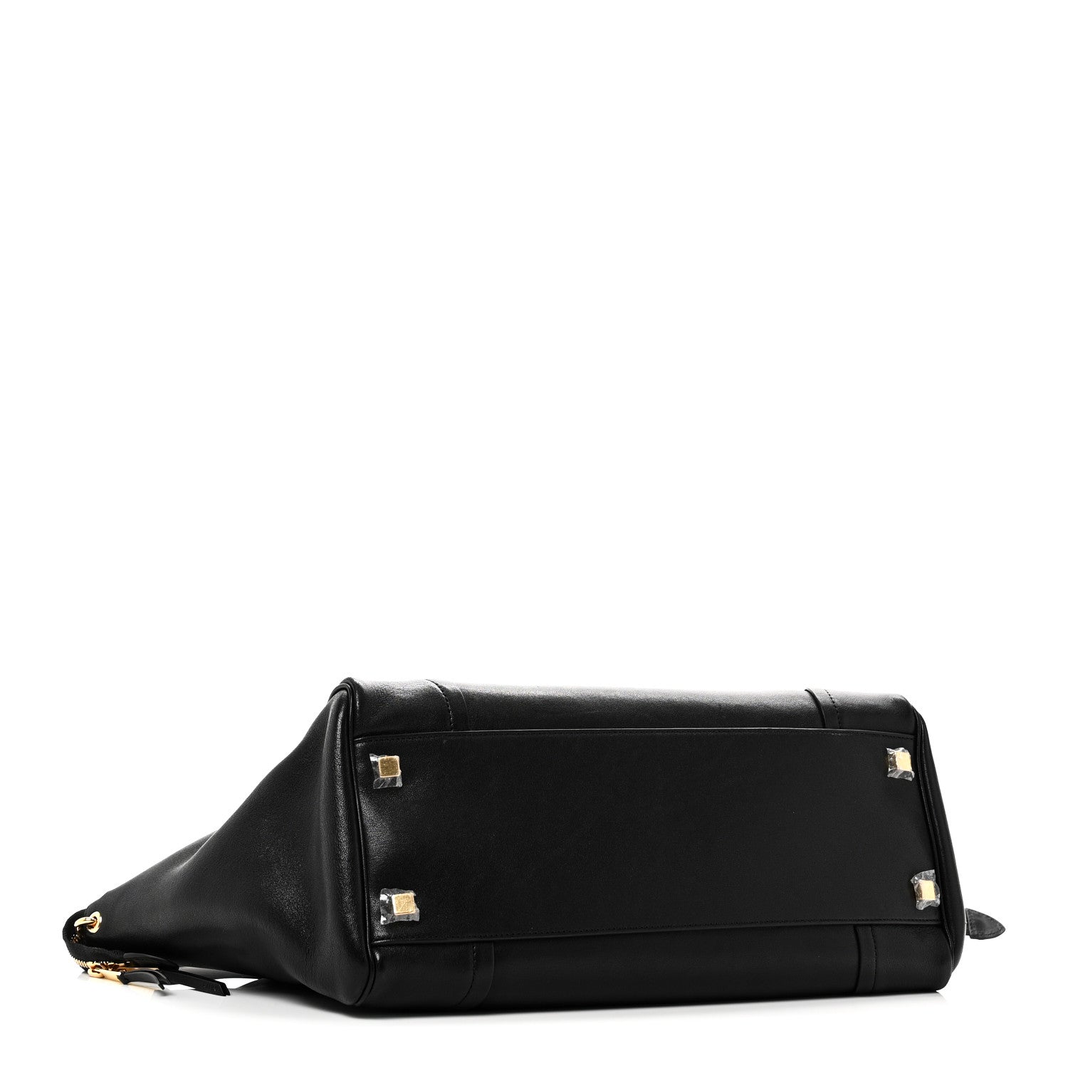 Celine Supple Shiny Lambskin Medium Smiling New Luggage Black 4 of 10