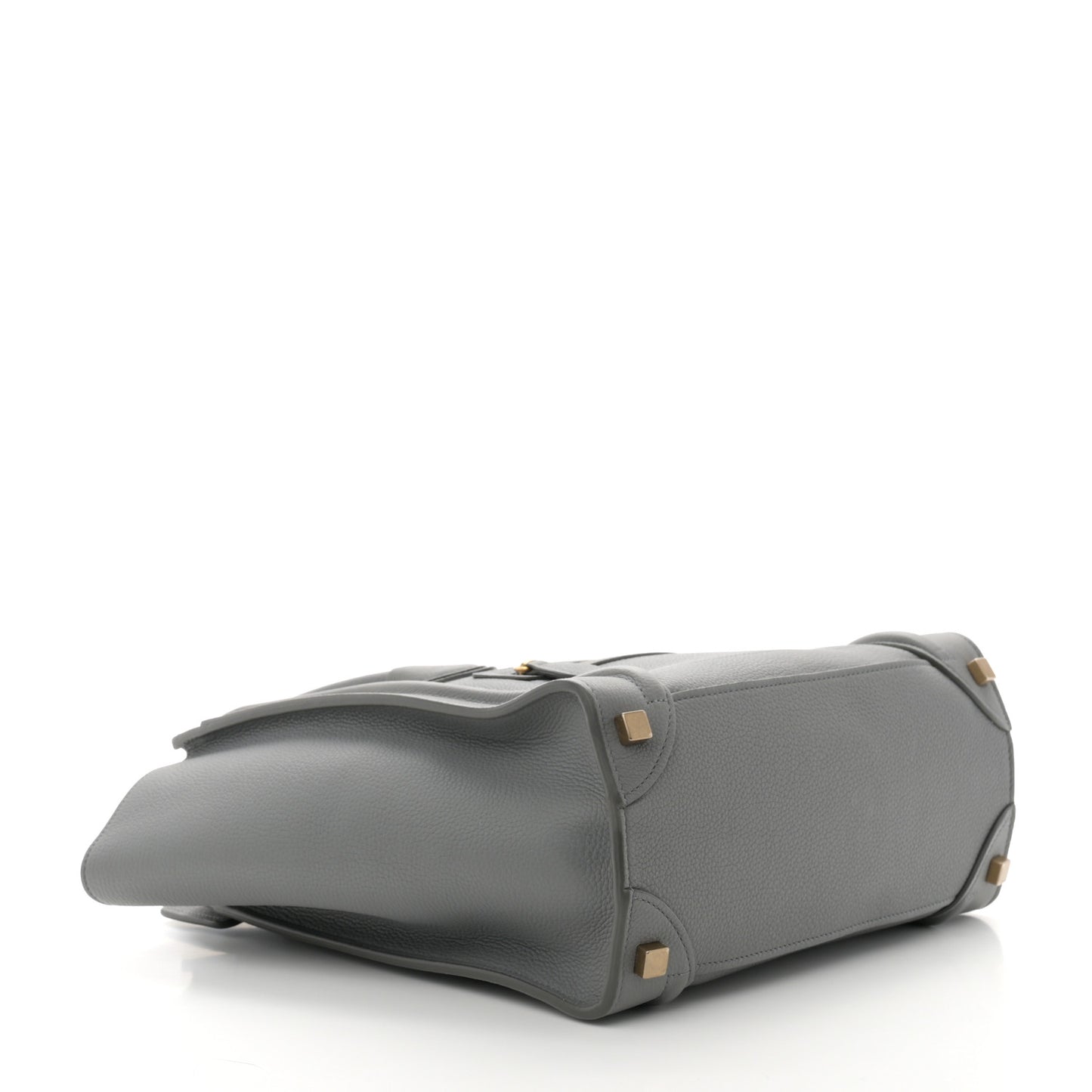 Baby Drummed Calfskin Micro Luggage Kohl