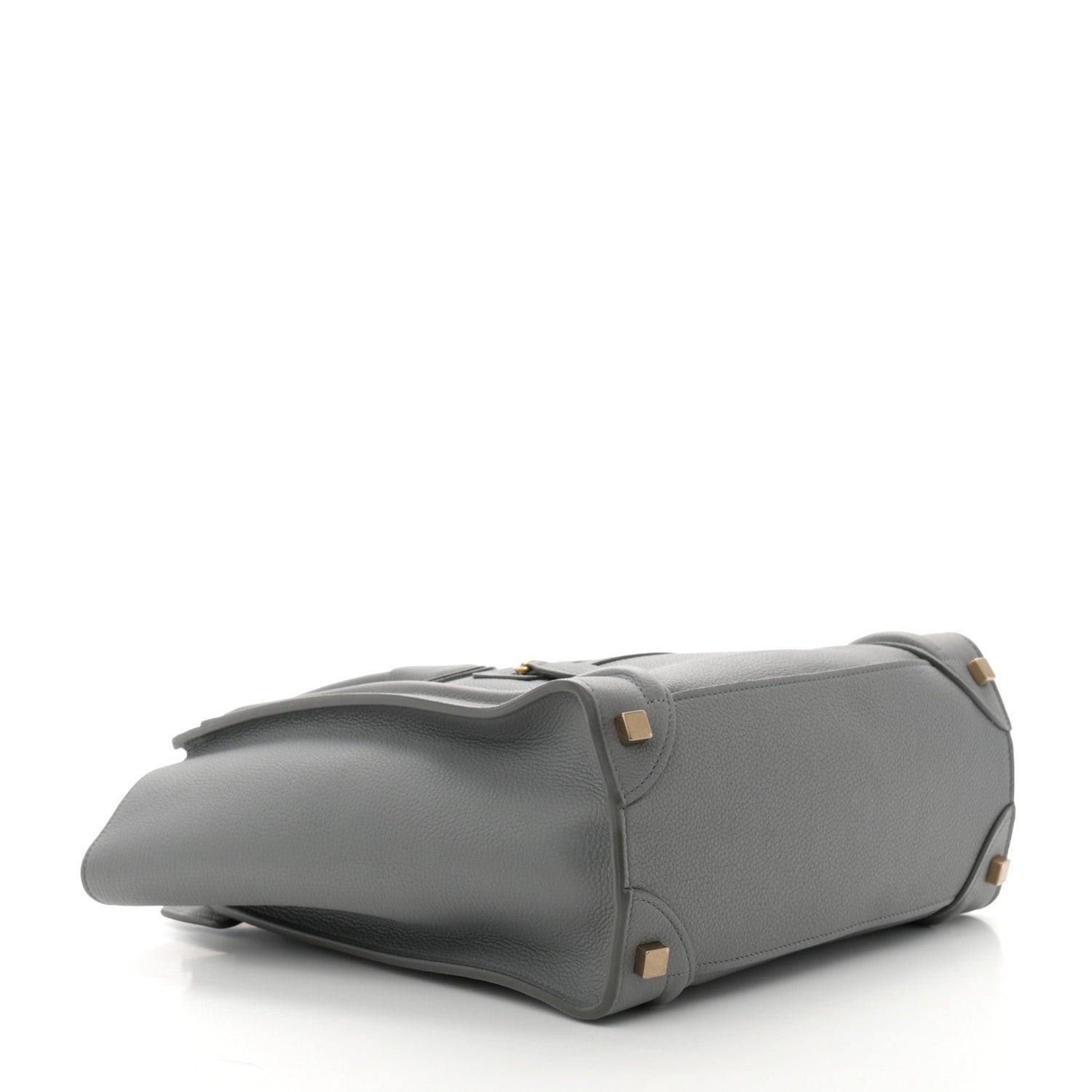 Celine Baby Drummed Calfskin Micro Luggage Kohl 4 of 10