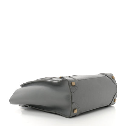 Celine Baby Drummed Calfskin Micro Luggage Kohl 4 of 10