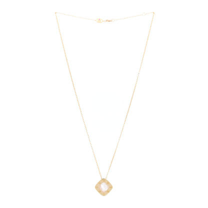 Roberto Coin 18K Yellow Gold Mother of Pearl Pois Mois Pendant Necklace 2 of 3