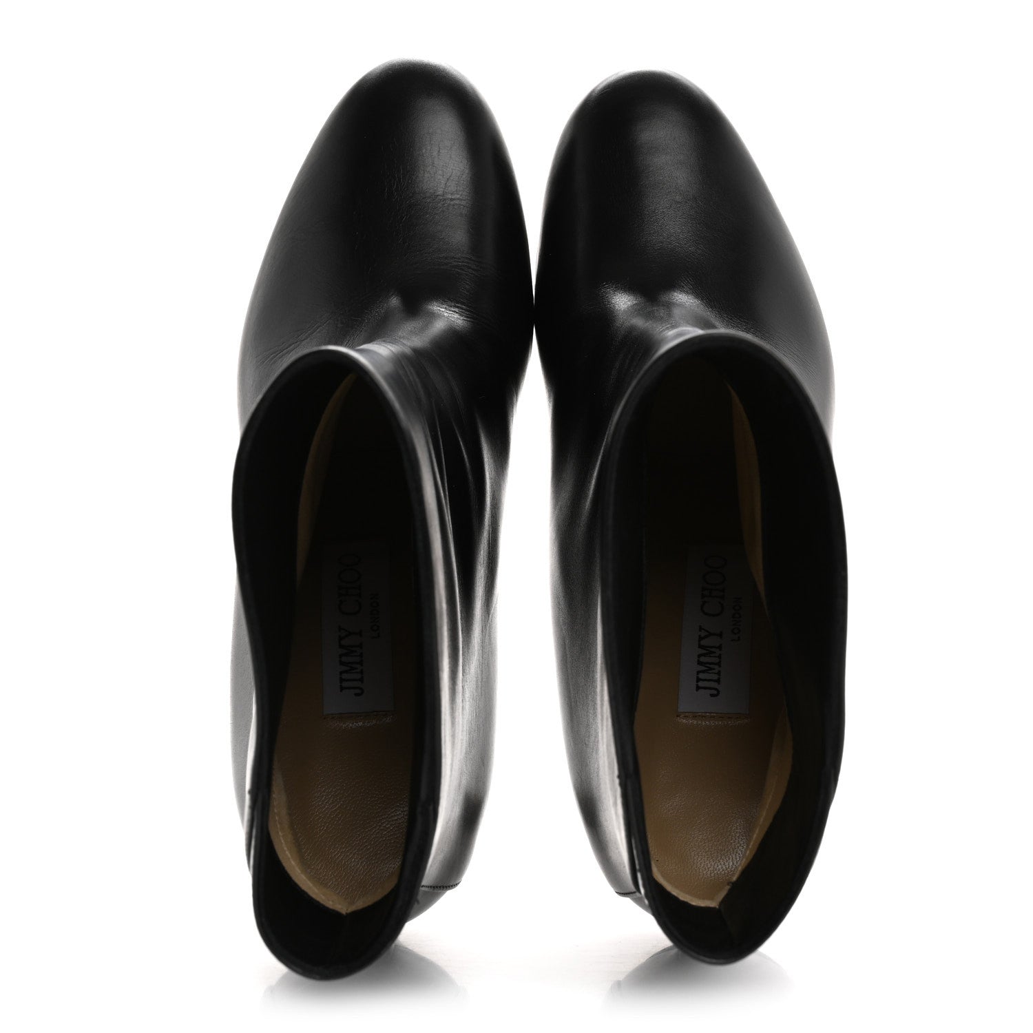 Jimmy Choo Calfskin Karter 85 Booties 37.5 Black 2 of 8