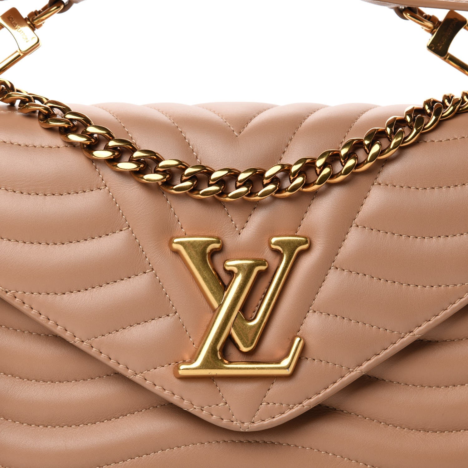 Louis Vuitton Calfskin New Wave Chain MM Noisette 11 of 11