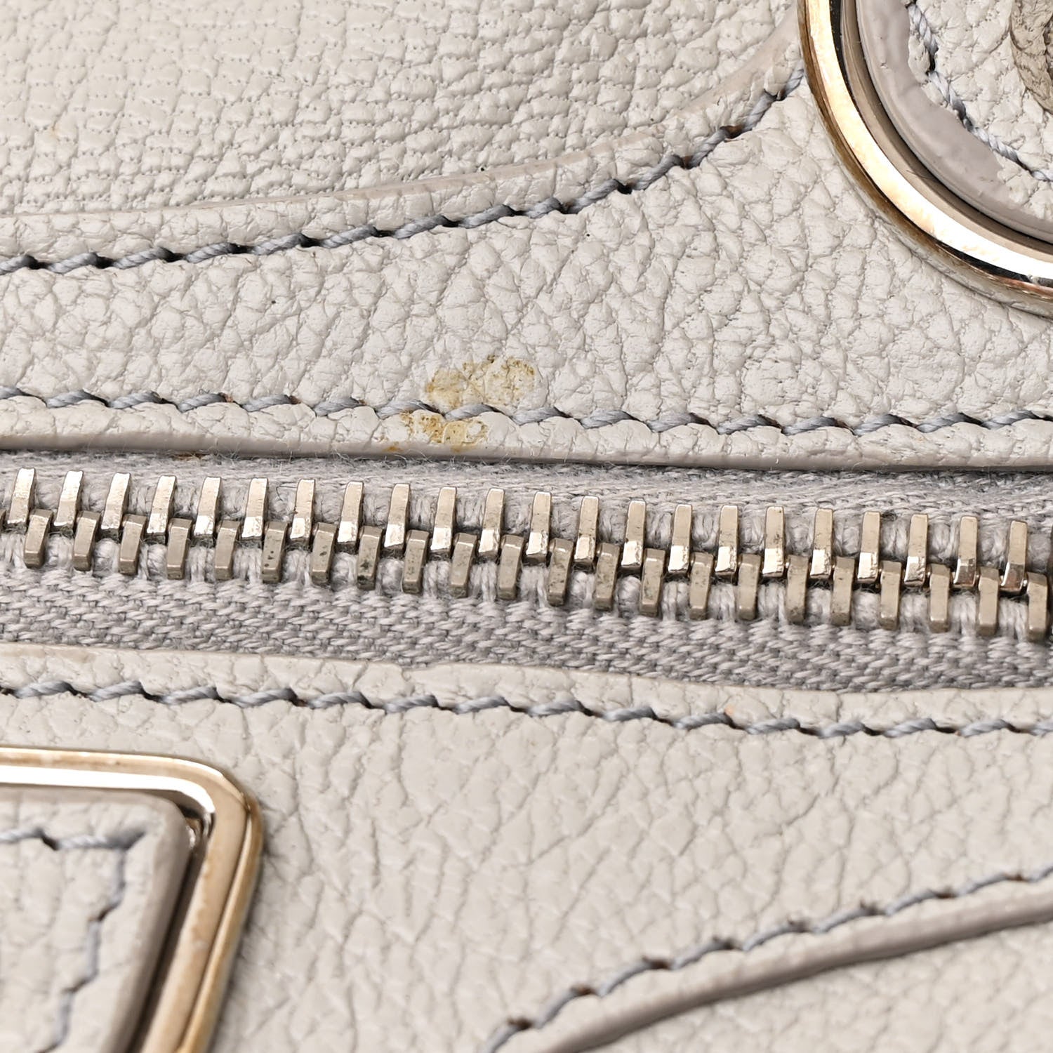 Balenciaga Chevre Silver Metallic Edge Hardware Velo Gris Perle 13 of 17