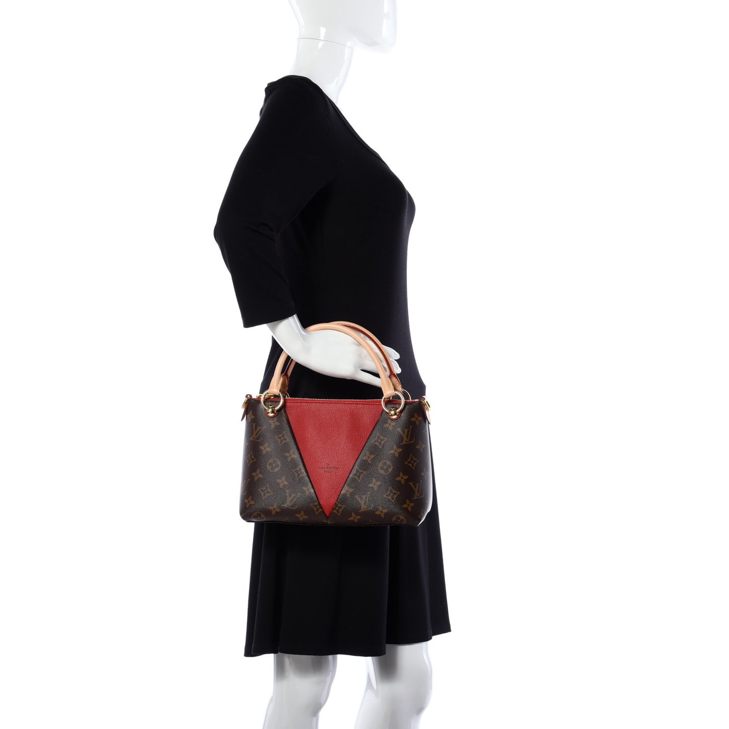 Monogram V Tote BB Cherry