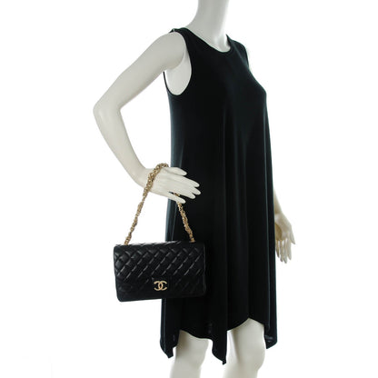 Chanel Lambskin Quilted Medium Westminster Pearl Flap Black 2 of 8