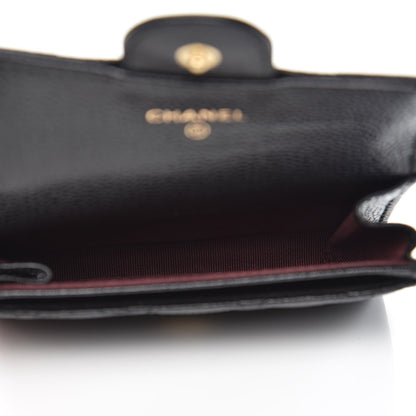 Chanel Caviar Quilted Flap Card Holder Black 5 of 9