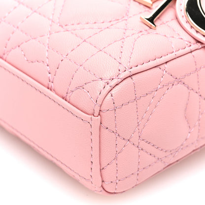 Christian Dior Lambskin Cannage Dioramour Micro Lady D-Joy Rose De Vents 9 of 9