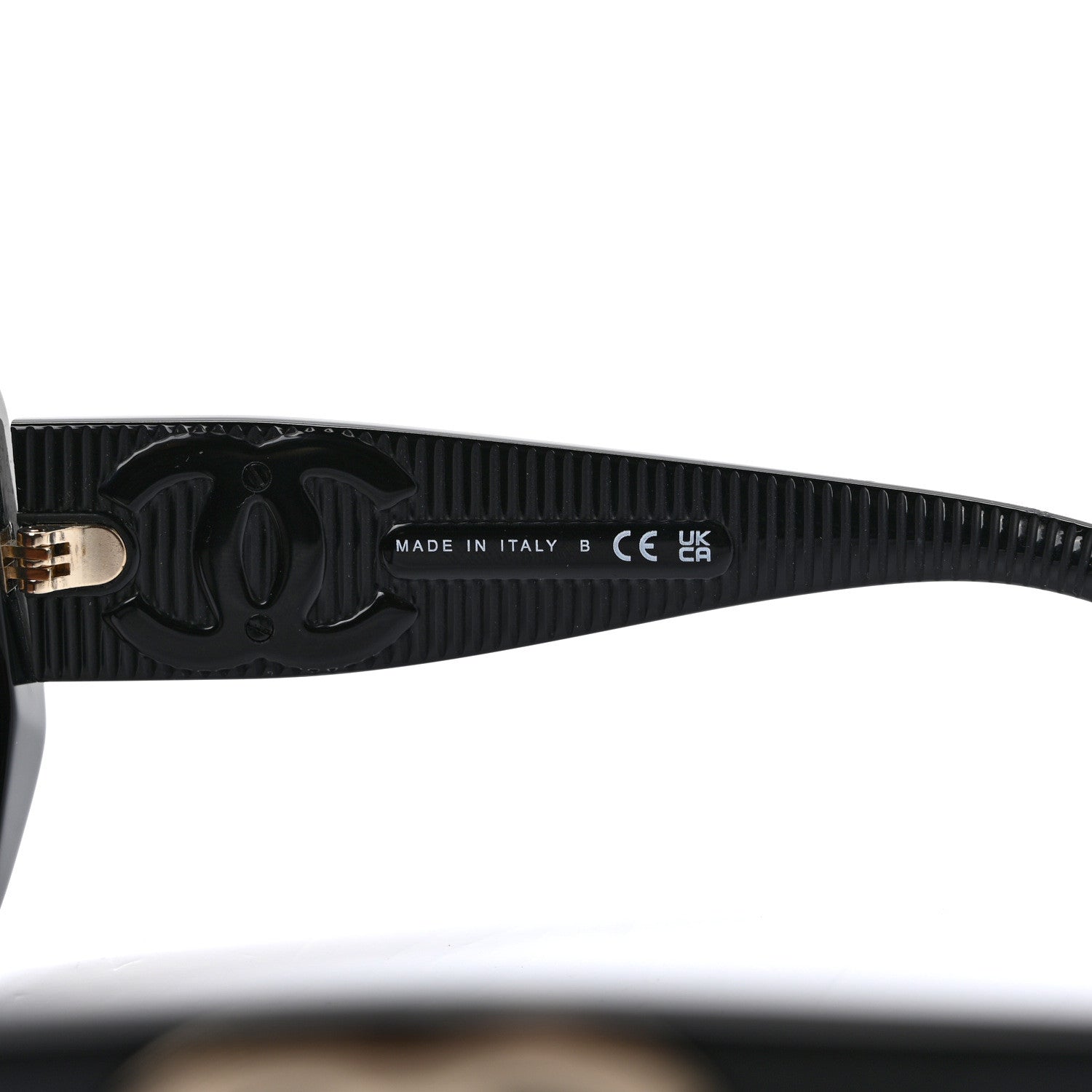 Chanel Acetate Shield Sunglasses 5495 Black 6 of 7