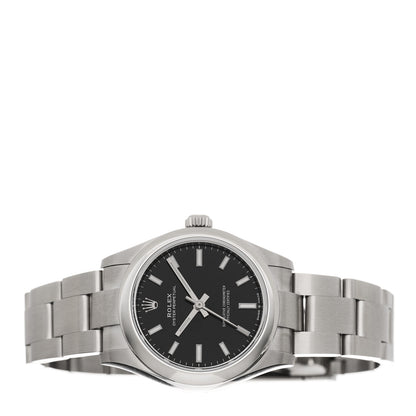Rolex Stainless Steel 31mm Oyster Perpetual Watch Bright Black 277200 2 of 5