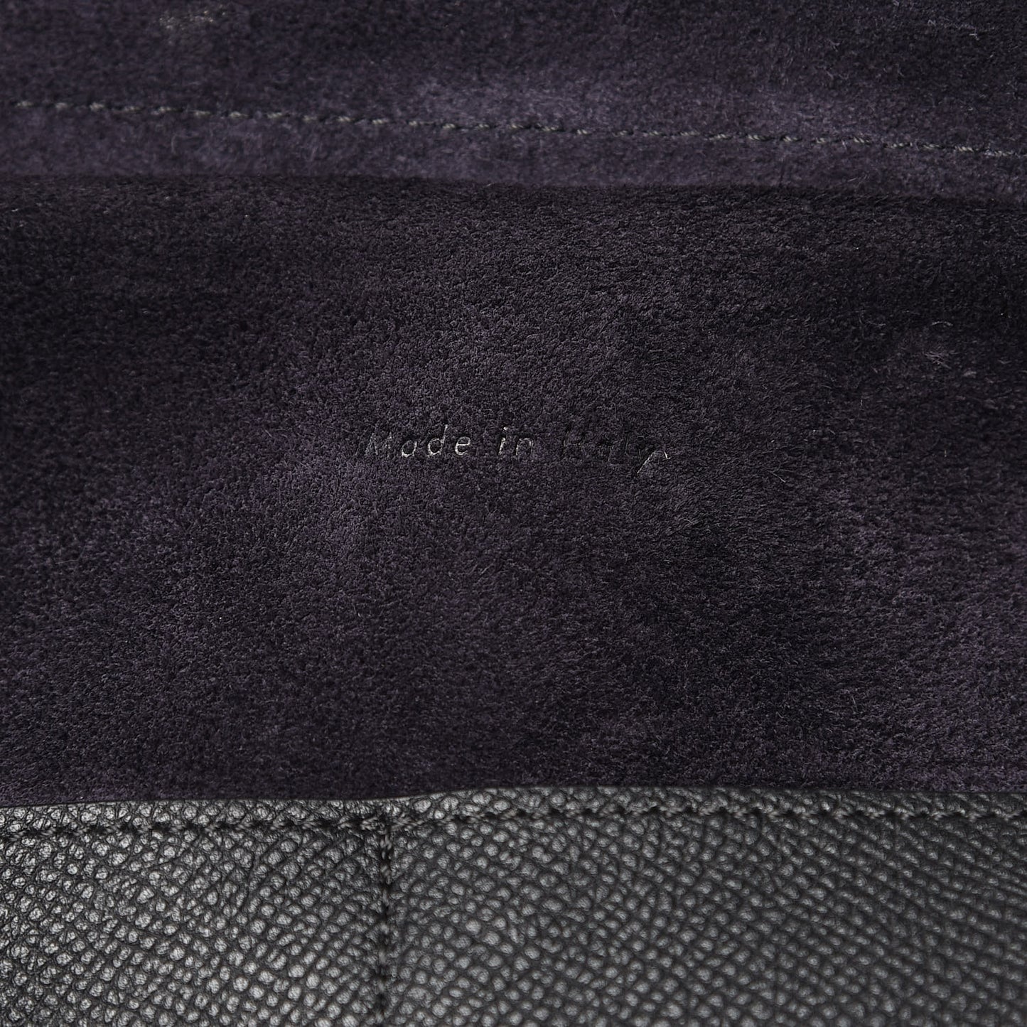 Baby Grained Calfskin Mini Belt Bag Black